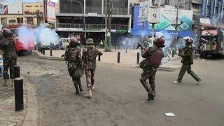 Kenyan police fire tear gas make arrests in Nairobi as protests begin  AFP