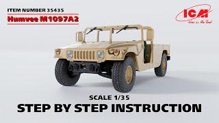 ICM  Humvee M1097A2  Step by step instruction  Item 35435  Scale 135