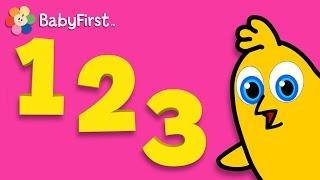Aprendizaje de Números y Palabras  Clase BabyFirst para niños - Volumen 1  30 minutos