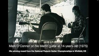 Mark OConnor on his Martin guitar at 14-years-old 1975 - Crossing Bridges memoir