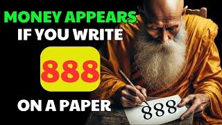 EXPLOSIVE WRITE 888 And Put Under Your Pillow  10 SURPRISING Benefits Await  BUDDHIST TEACHINGS