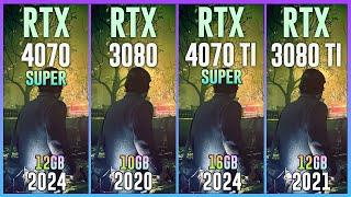 RTX 4070 SUPER vs RTX 3080 vs RTX 4070 TI SUPER vs RTX 3080 TI - Test in 25 Games