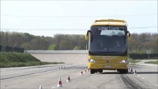 Mercedes-Benz Travego - ESP on the test track