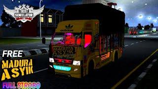 Mod Canter Madura Asyik Full Strobo  Mod Bussid  Bus Simulator Indonesia V3.3.3