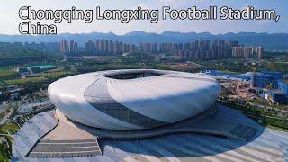 Aerial China：Chongqing Longxing Football Stadium China中國重慶龍興足球場