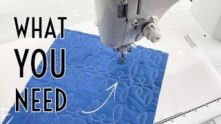 How to Free Motion Quilt for Beginners on a Regular Machine What You Need Basting & Machine Setup