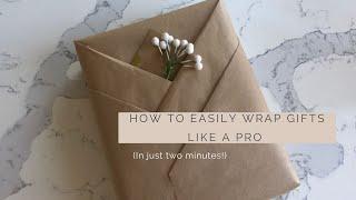 HOW TO EASILY WRAP A GIFT LIKE A PRO in just 2 minutes