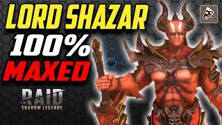 LORD SHAZAR EXPLOSIVES EXPERT  100% MAXED  RAID SHADOW LEGENDS
