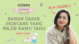 Basic Level Bahan Dasar Skincare yang Wajib Kamu Tahu ala Deszell  COSRX Academy 2020