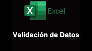 Excel Validación de Datos