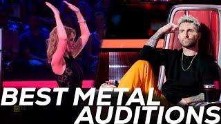 BEST METAL COVERS ON THE VOICE  TOP 5 AUDITIONS