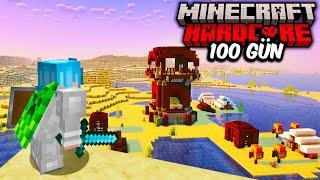 Minecraftın En ISSIZ Çölünde 100 Gün Hayatta Kaldım