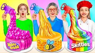 Me vs Grandma Cooking Challenge  Cake Decorating Cooking Moments by MEGA GAME