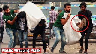 PLASTIC WRAPPING PEOPLE PRANK - GONE WRONG PRANK IN INDIA 2019 By TCI