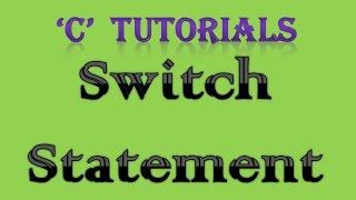 C Programming Tutorial   18 Switch Statement
