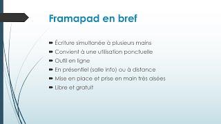 Écriture à quatre mains ou plus avec Framapad