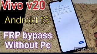 Vivo V20 Frp Bypass Android 13 Vivo V20 Google Account Unlock  V20 Frp Bypass  Vivo Frp Unlock