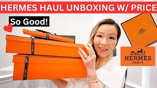 HERMES HAUL UNBOXING W PRICE  Hermes unboxing  Hermes haul  Hermes unboxing 2024