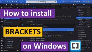 How to Install Brackets on Windows