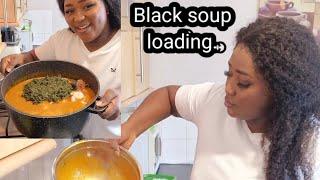 How i cook my black soup with small aproko