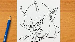 Cómo Dibujar a PiccoloPicoro Paso a Paso  Tutorial  Dragon Ball Z