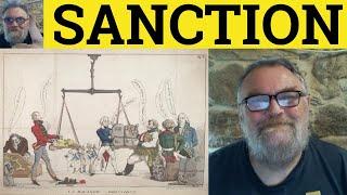  Sanction Meaning - Sanction Definition - Sanctioned Examples - Sanctions - English Vocabulary