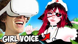 Showing VRChat my Girl Voice Impression not a voice changer
