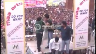 Crowd to see Ramcharan @ nayak sucess tour in Vijayawada