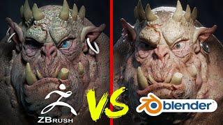 Blender vs ZBrush Which is the Ultimate 3D Modeling and Sculpting Software?