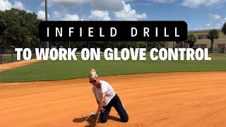 Infield Drill To Work Glove Control