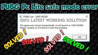 100% working NEW solution of pubg pc lite safe mode error  #UnboxingIdeasofficial