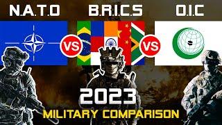 NATO BRICS OIC Military Power Comparison  NATO vs BRICS vs OIC  OIC vs NATO vs BRICS Military