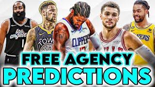 2024 NBA FREE AGENCY PREDICTIONS  Klay Thompson Paul George James Harden and more