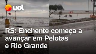 Chuvas no Rio Grande do Sul Enchente avança em Pelotas e Rio Grande veja vídeos