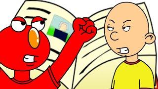Caillou and Elmo Write Mean Stories About Each Other in Storybook WeaverGrounded