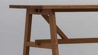 Solid Oak Kitchen Table Build  Complicated Joinery & Collapsible Design