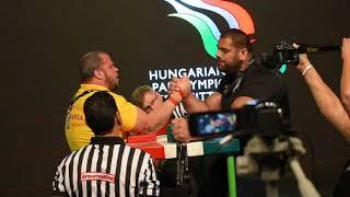 Sabin Badulescu vs. Levan Saginashvili. Right hand + 110 kg.  World Armwrestling Championship 2017