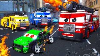 Zombie Cars City Heroic Police Cars & Fire Trucks Emergency Rescue Mission  Hero Cars Movie