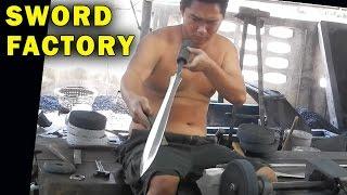 How Blacksmiths make Swords & Survival Knives in Thailand