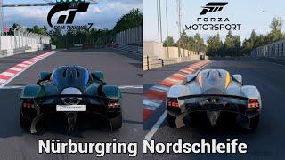GT7 Vs Forza Motorsport 8 Comparison - Nürburgring Nordschleife & Replay PS5 & XSX