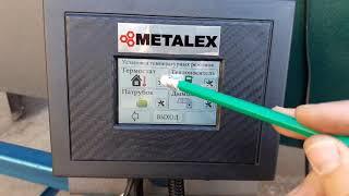 Обзор контроллера автоматики пеллетной горелки Metalex BG Touch-2 сенсорный экран