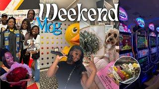 WEEKEND VLOG My Sister MASTERS DEGREE Graduation + Mothers Day Trip