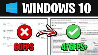 How To Optimize Windows 10 For GAMING - Best Settings for FPS & NO DELAY UPDATED
