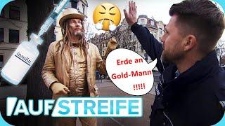 Richtiger Goldjunge  Straßenkünstler beklaut Passantin um Insulin & Geld?  Auf Streife  SAT.1