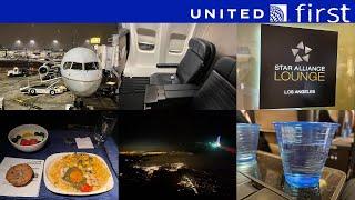 United FIRST Class Los Angeles to Washington Dulles