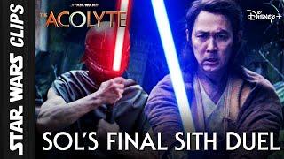 Sols Final Duel with Sith Lord Qimir The Acolyte  Star Wars Clips