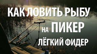 ПИКЕРНАЯ ЛОВЛЯ для НАЧИНАЮЩИХ. ЛОВЛЯ на ПИКЕР лёгкий фидер в ГОРОДЕ