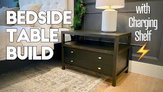 Building a HUGE Bedside Table with Charging Shelf ️