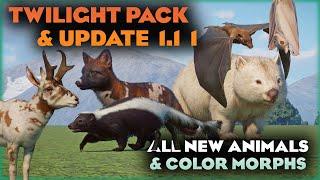 All New Animals & Color Variations  Planet Zoo Twilight Pack DLC & Update 1.11