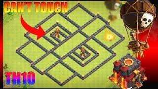 THE INVINCIBLE INFERNO TOWERS TH10 TROPHY BASE TOWN HALL 10 2017 War Base - Clash of Clans